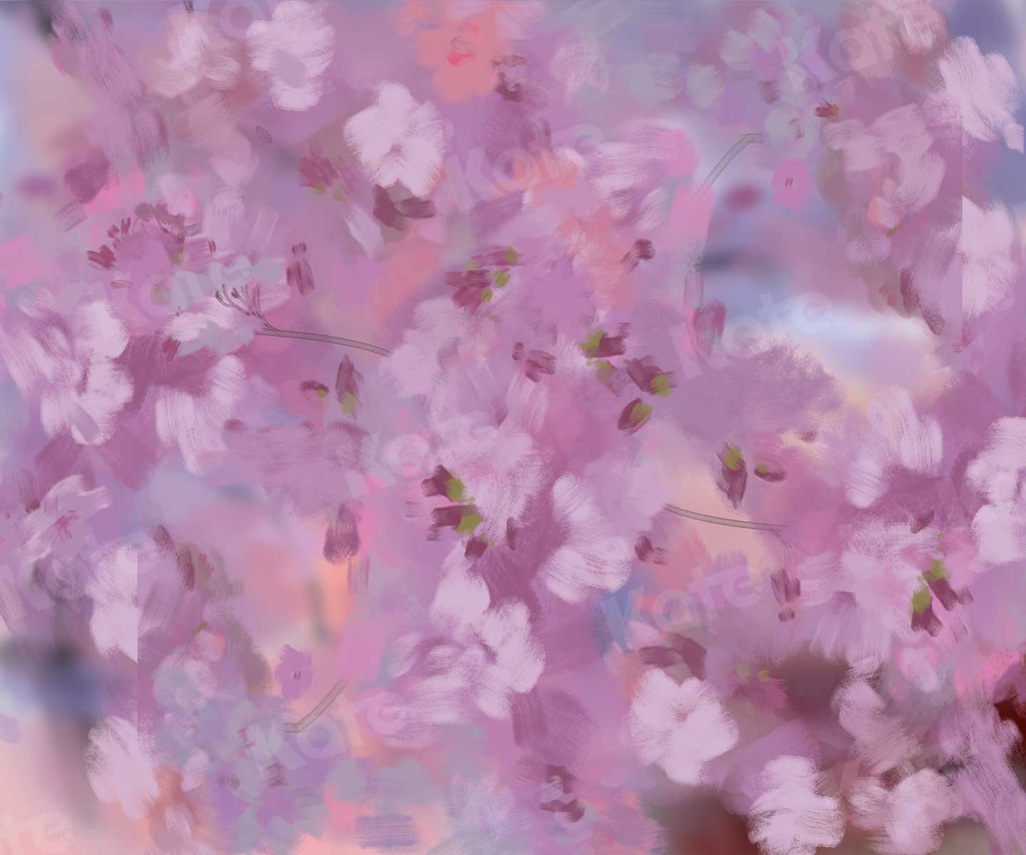 Toile de fond de fleur de style de peinture à l'huile de Kate Fine Art pour la photographie - Kate Backdrop FR