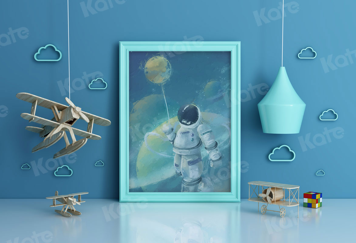 Kate Astronaute volant Cadre photo Ciel Enfant Toile de fond pour la photographie - Kate Backdrop FR