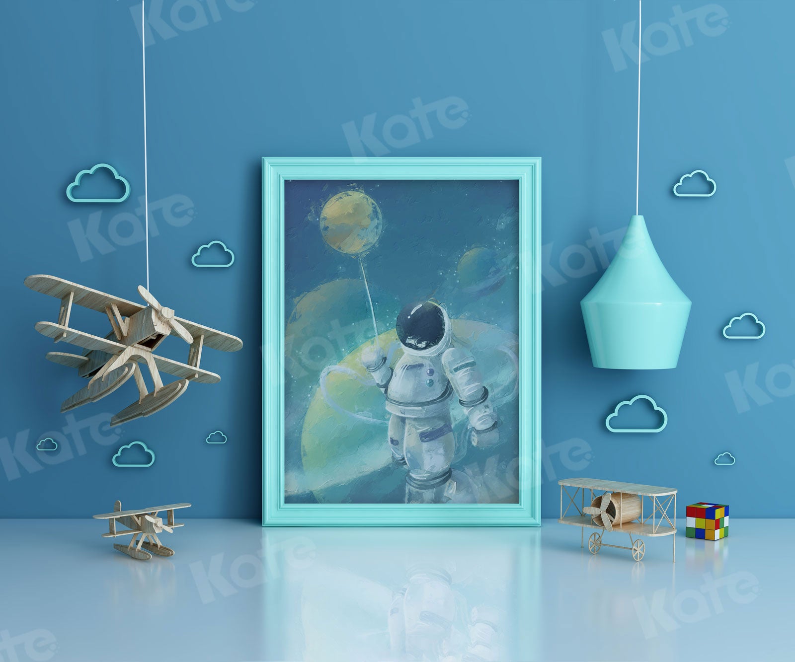 Kate Astronaute volant Cadre photo Ciel Enfant Toile de fond pour la photographie - Kate Backdrop FR