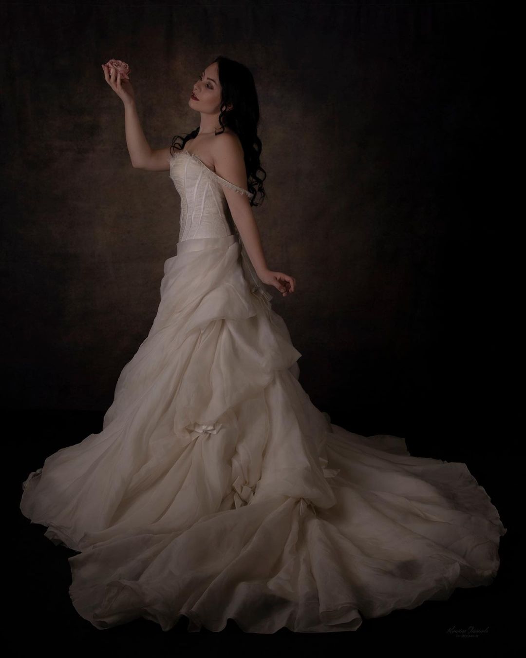 Kate Abstrait Vintage Portrait Texture marron Toile de fond pour la photographie - Kate Backdrop FR