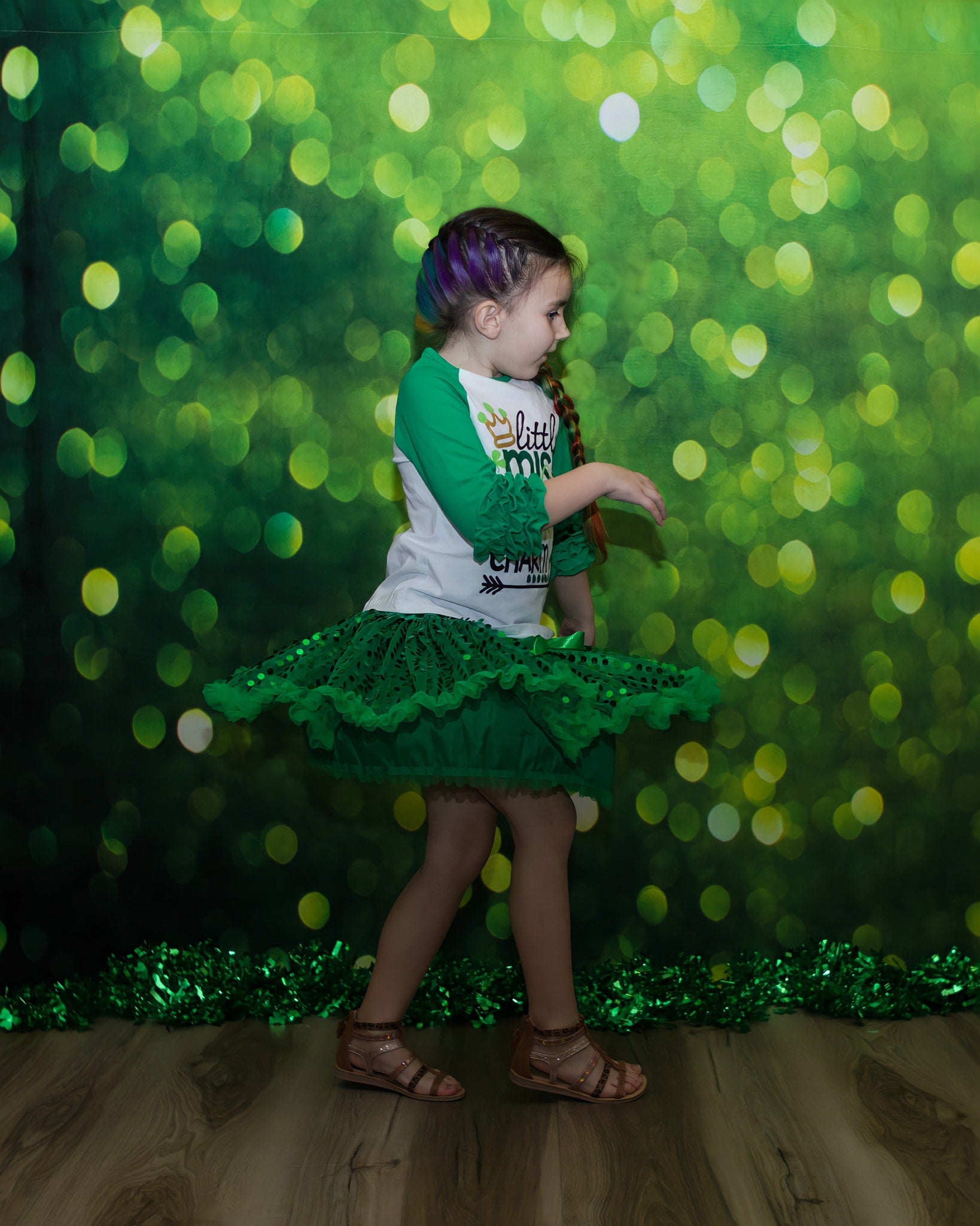Kate Vert Bokeh Printemps Fête Toile de fond pour la photographie - Kate Backdrop FR