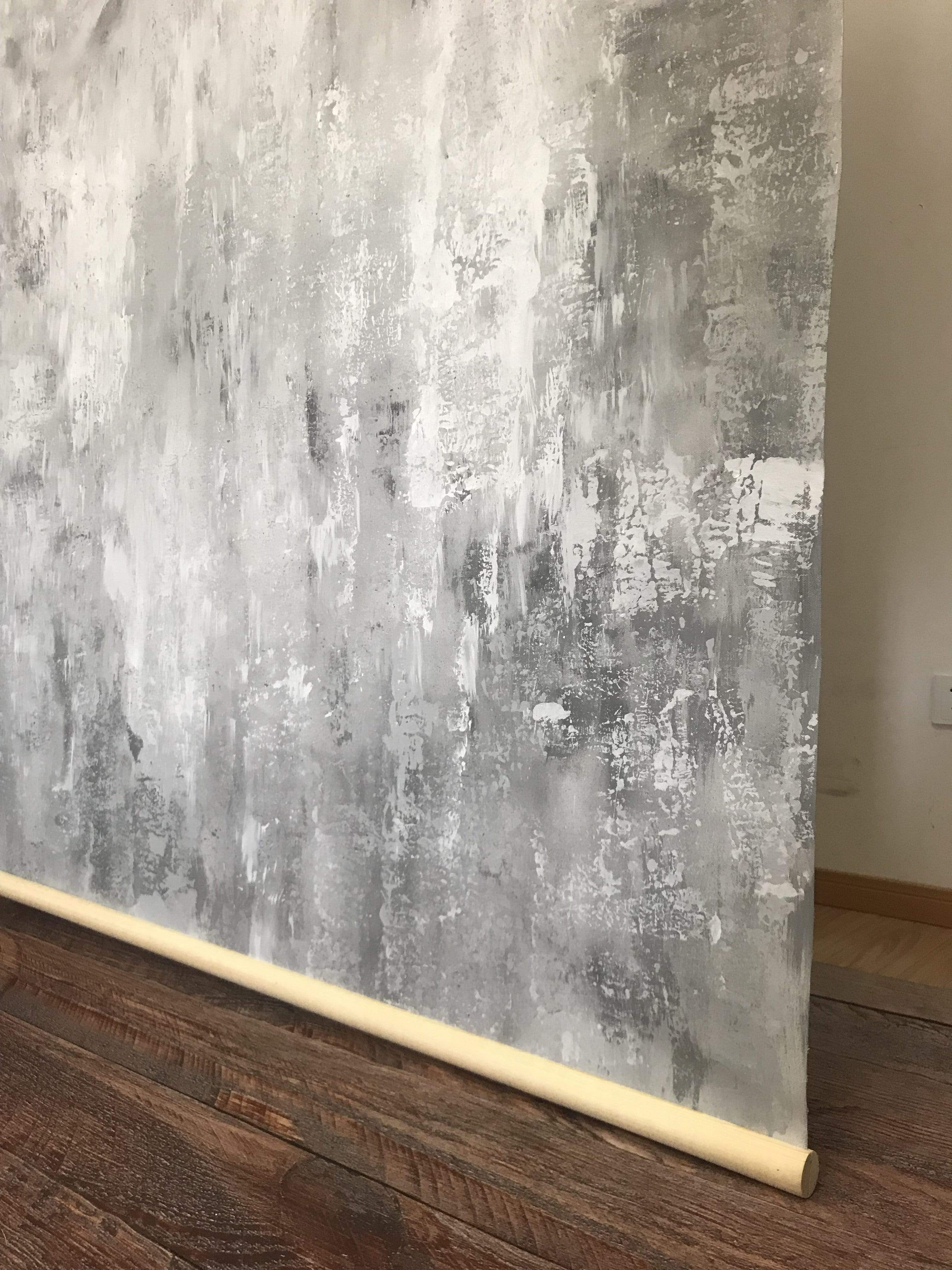 Katebackdrop£ºKate Hand Painted Abstract Texture Bright Grey White Spray Backdrops