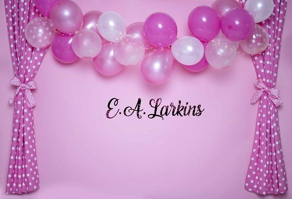 Kate Ballons Ciel Magenta Enfants Anniversaire Toile de fond conçu par Erin Larkins