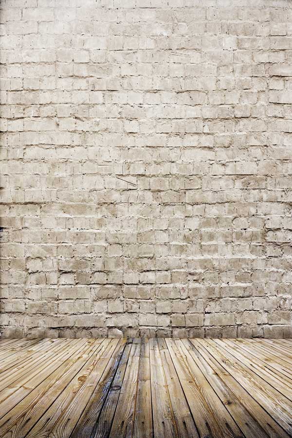 Kate mur de fond rétro brique kaki - Kate Backdrop FR