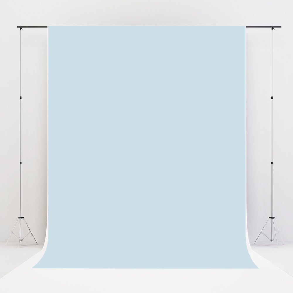 Kate Couleur unie Bleu clair Microfibre Toile de fond Photographie de portrait - Kate Backdrop FR