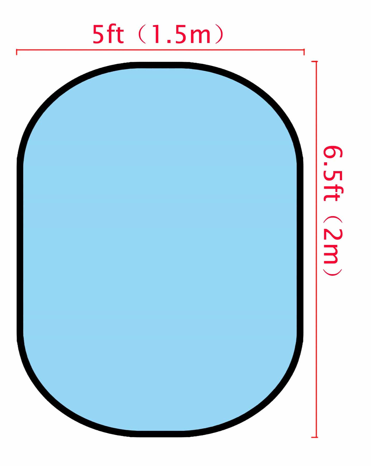 Katebackdrop£ºKate Solid Light Blue/ Solid Rose Red Collapsible Backdrop Photography 5X6.5ft(1.5x2m)