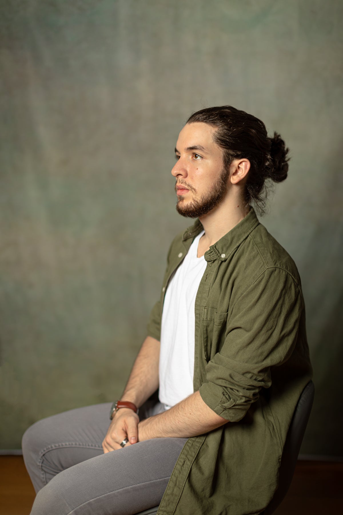 Kate Texture Abstrait Bleu-gris Portrait Studio photo Toile de fond pour la photographie - Kate Backdrop FR