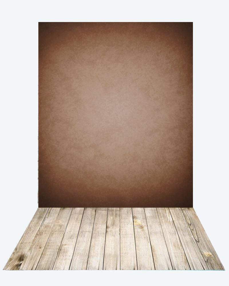 Katebackdrop¡êoKate Old Master Abstract Texture Light Brown Backdrop for Photography+Kate Wood rubber floor mat