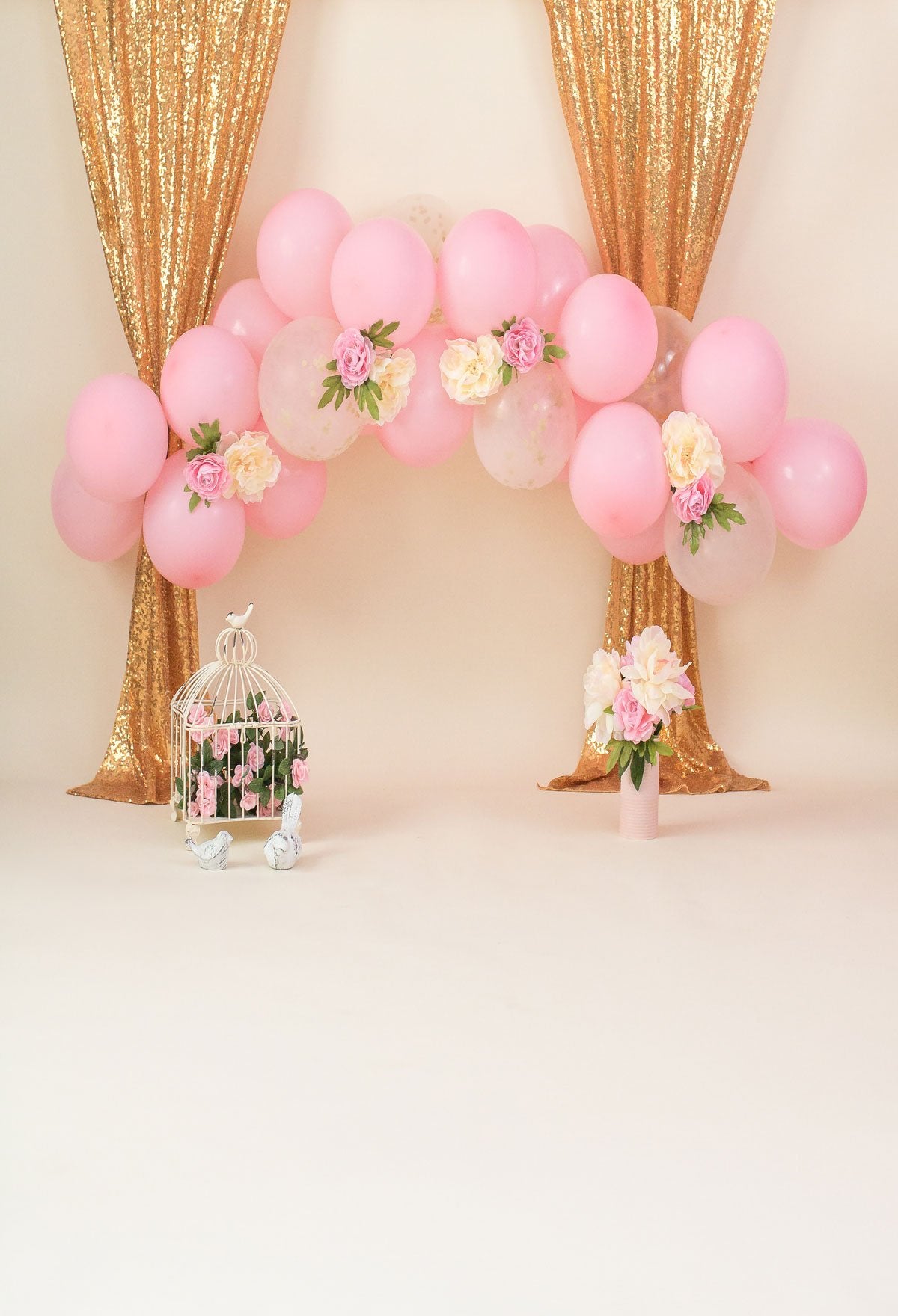 Kate Ballons roses Anniversaire Enfants Toile de fond pour la photographie - Kate Backdrop FR