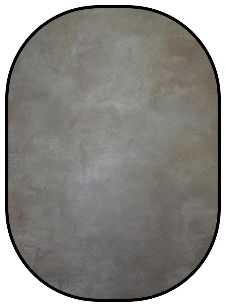 Kate Double-face Abstrait Gris/Imprimé gris Photographie Toile de fond Pliable 5x6.5pi(1.5x2m) - Kate Backdrop FR