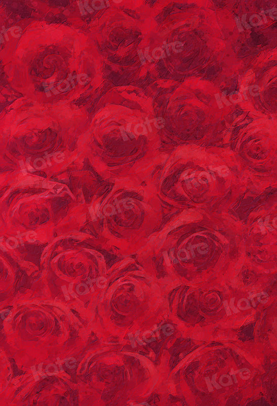 Kate toile de fond Art de peinture à l'huile abstraite de fleur de rose pour le studio de photographe