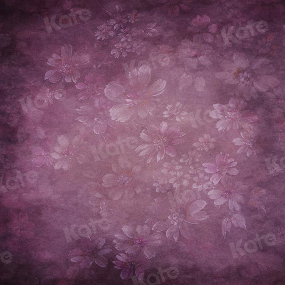 Kate Toile de fond de Fleurs abstraites violettes pour les photographes et les studios - Kate Backdrop FR