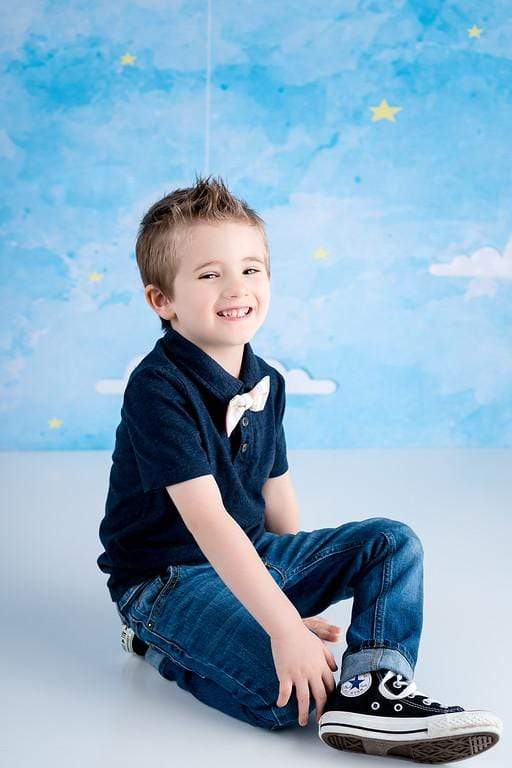 Katebackdrop£ºKate Blue Sky and Clouds Children Backdrop for Photography Designed by Amanda Moffatt