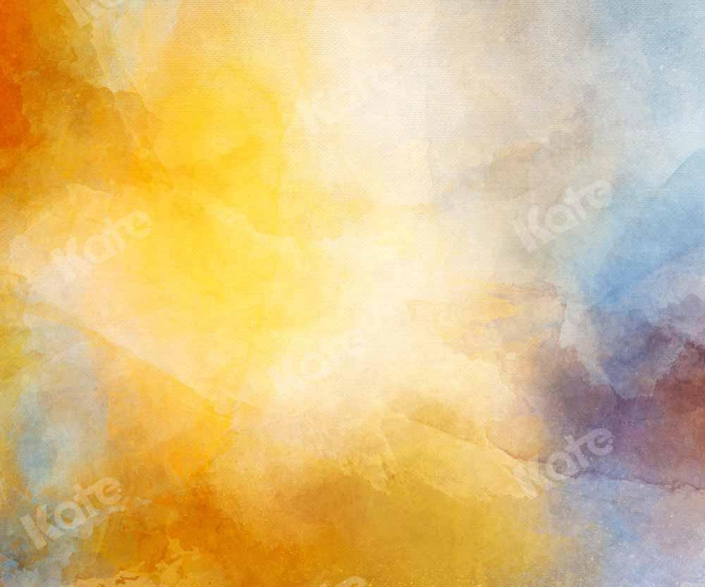 Kate Abstrait Texture Jaune Couleurs mélangées Toile de fond conçue par Kate Image - Kate Backdrop FR