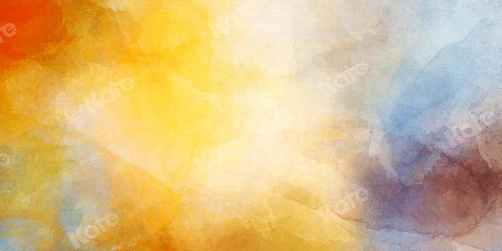 Kate Abstrait Texture Jaune Couleurs mélangées Toile de fond conçue par Kate Image - Kate Backdrop FR