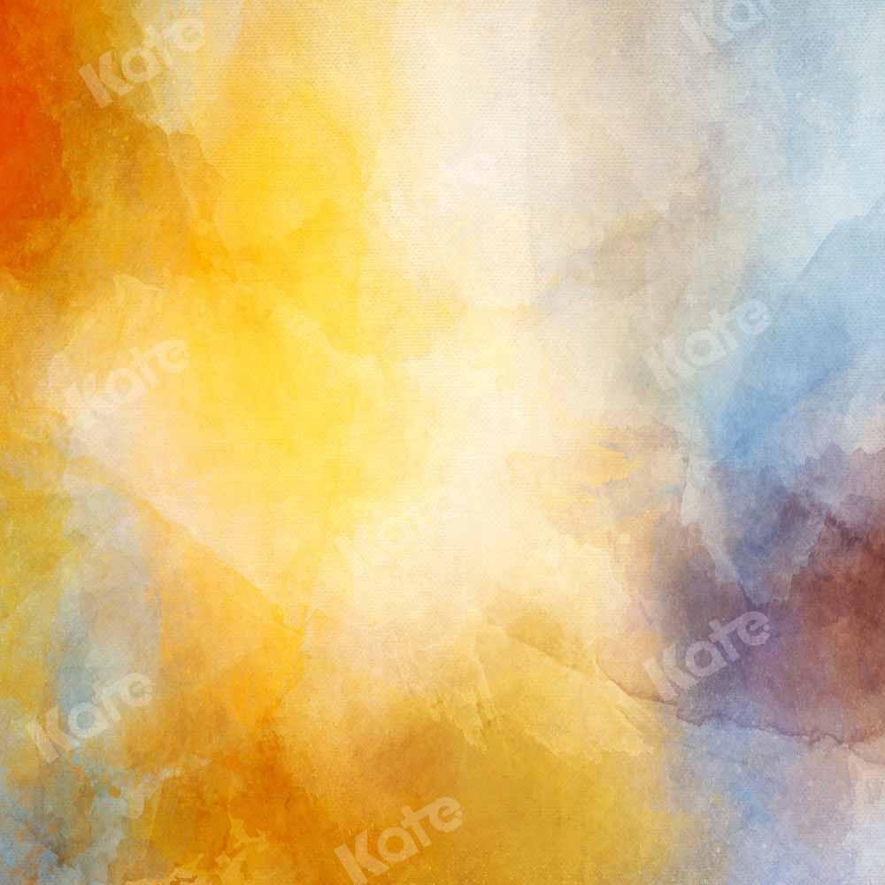 Kate Abstrait Texture Jaune Couleurs mélangées Toile de fond conçue par Kate Image - Kate Backdrop FR