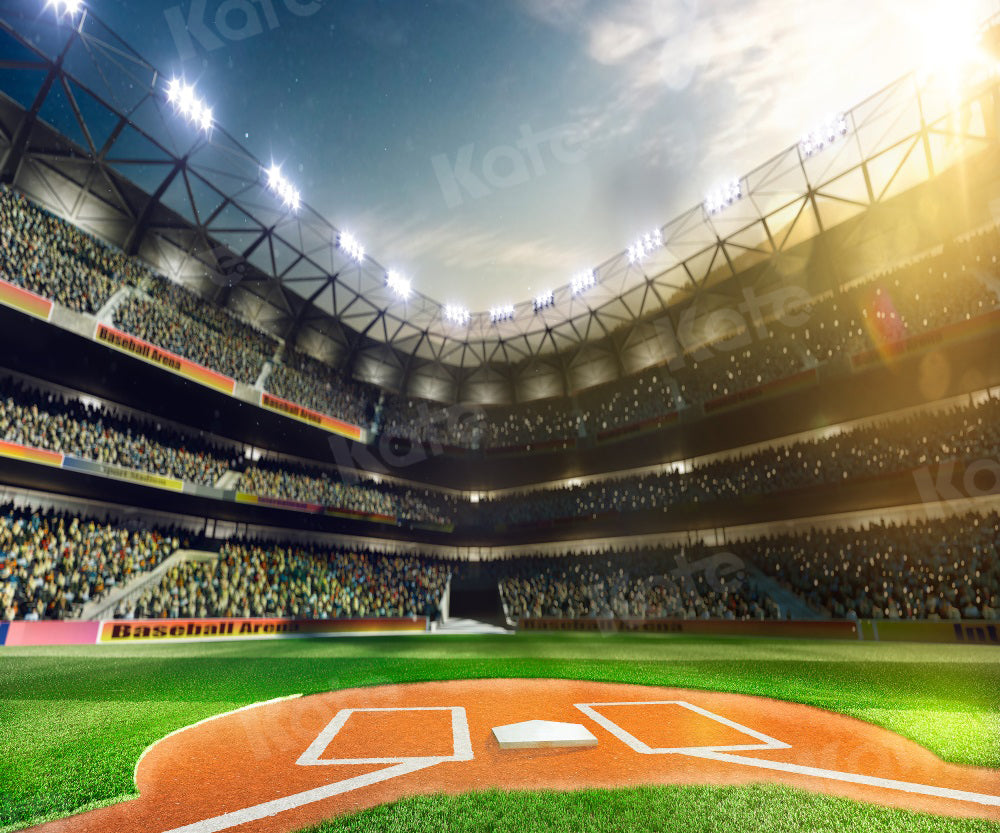 Kate Terrain de baseball Sport Compétition sportive Toile de fond pour la photographie - Kate Backdrop FR