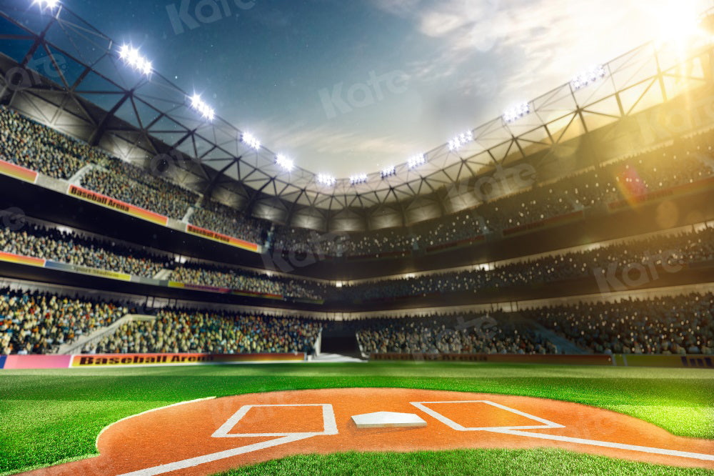 Kate Terrain de baseball Sport Compétition sportive Toile de fond pour la photographie - Kate Backdrop FR