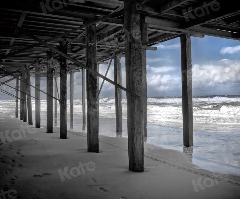 Kate Bâtiment Plage Bord de mer Toile de fond pour la photographie - Kate Backdrop FR