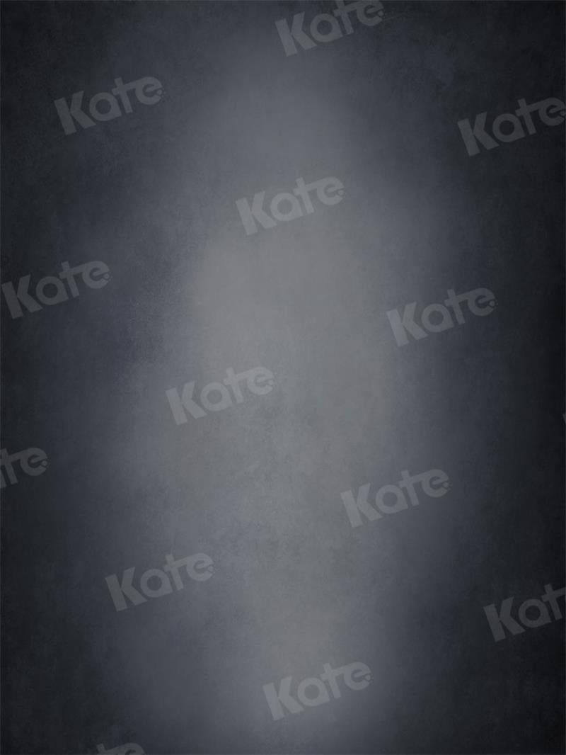 Kate Abstrait Noir Gris foncé Portrait Toile de fond pour la photographie - Kate Backdrop FR
