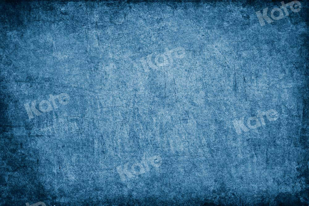 Kate Texture Abstraite Bleu Inégal Portrait Toile de fond conçue par Kate image - Kate Backdrop FR