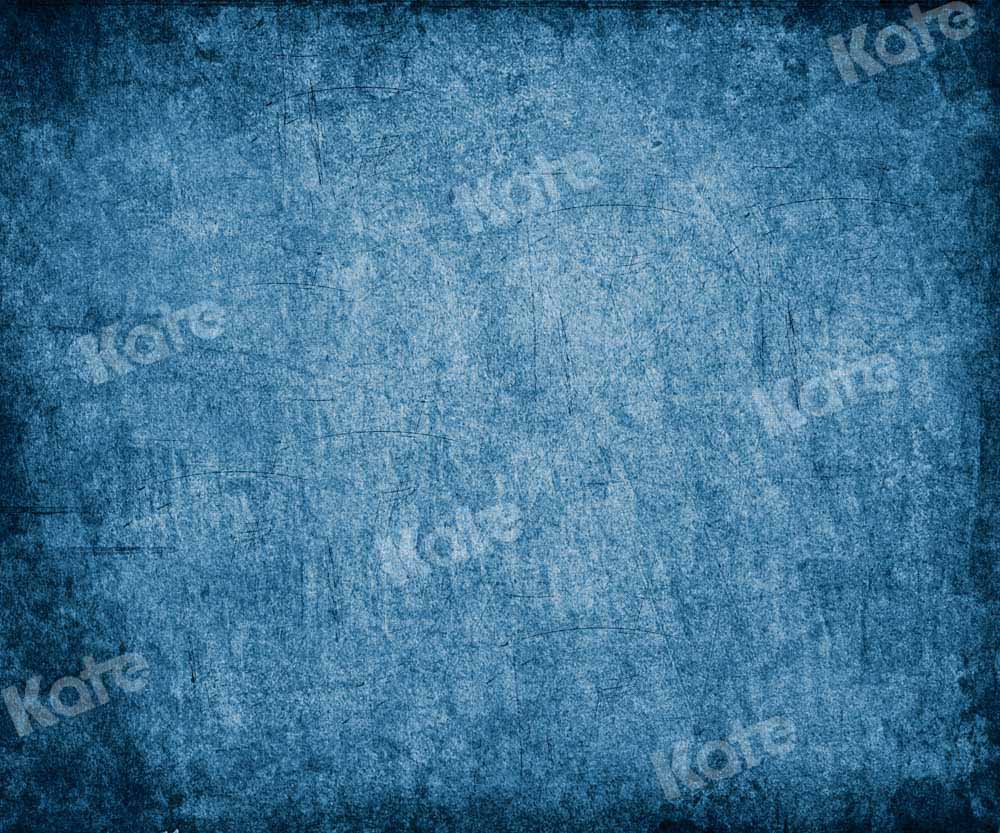 Kate Texture Abstraite Bleu Inégal Portrait Toile de fond conçue par Kate image - Kate Backdrop FR