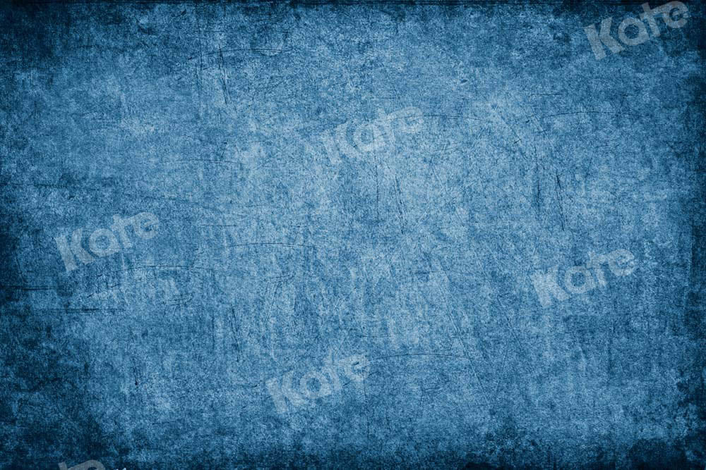 Kate Texture Abstraite Bleu Inégal Portrait Toile de fond conçue par Kate image - Kate Backdrop FR