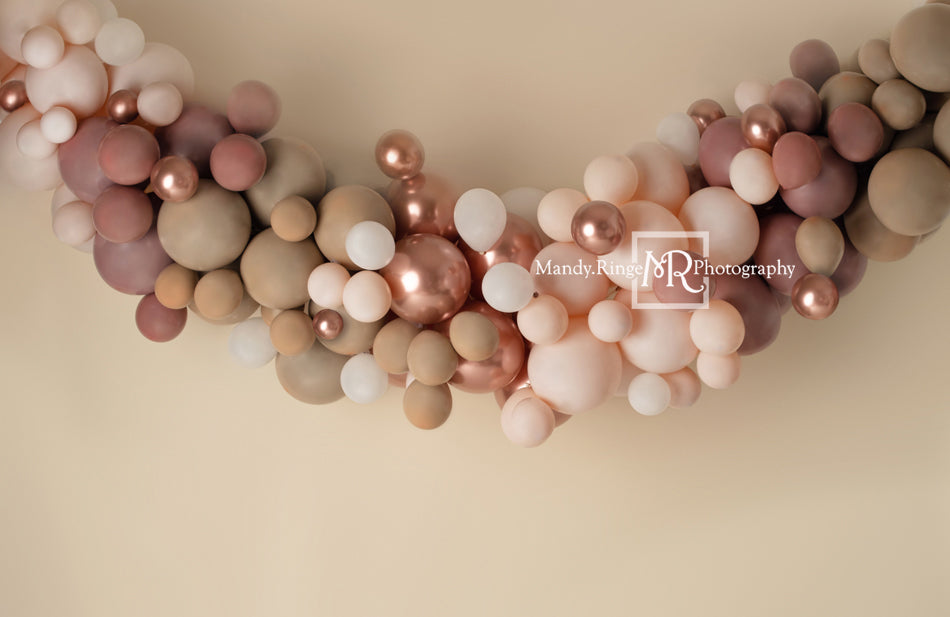 Kate Toile de fond Boho Ballon Swag Matte Pink Conçu par Mandy Ringe Photographie