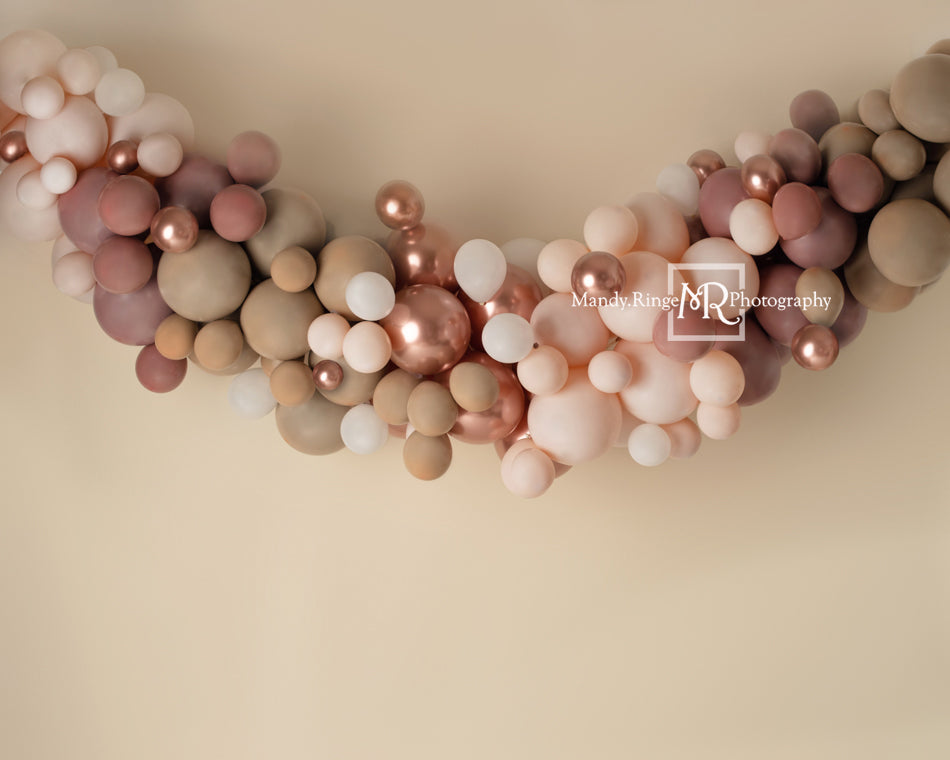 Kate Toile de fond Boho Ballon Swag Matte Pink Conçu par Mandy Ringe Photographie