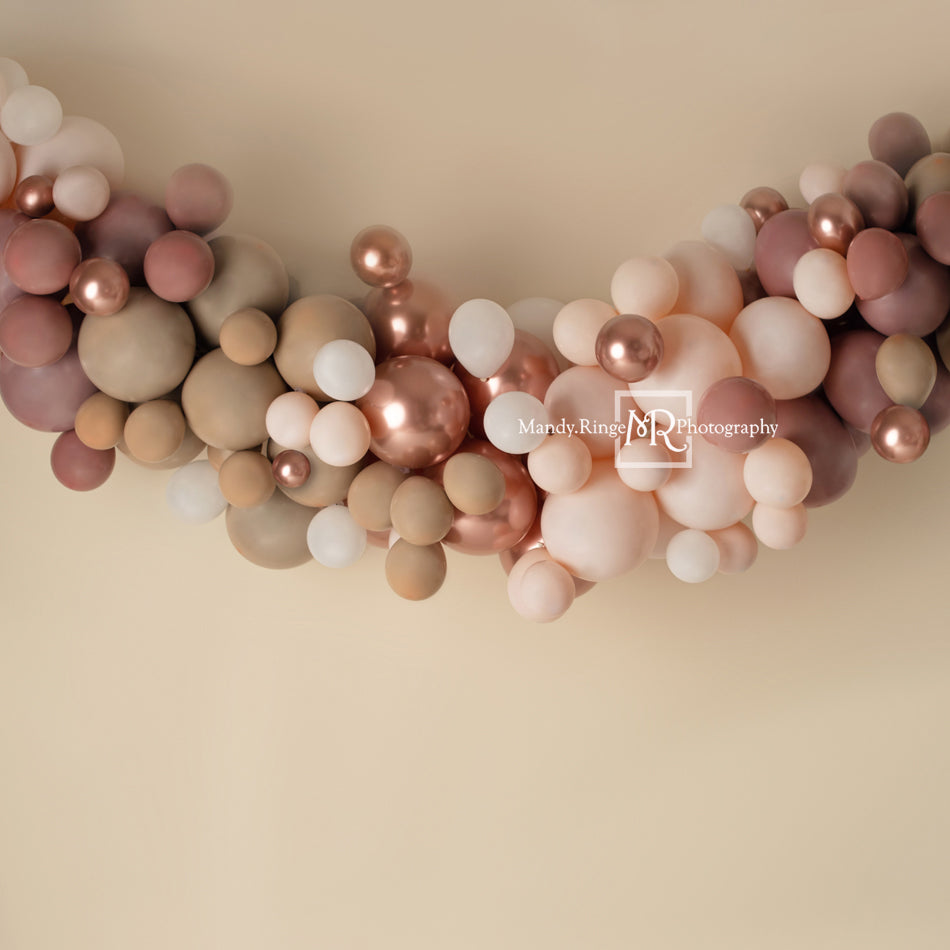Kate Toile de fond Boho Ballon Swag Matte Pink Conçu par Mandy Ringe Photographie
