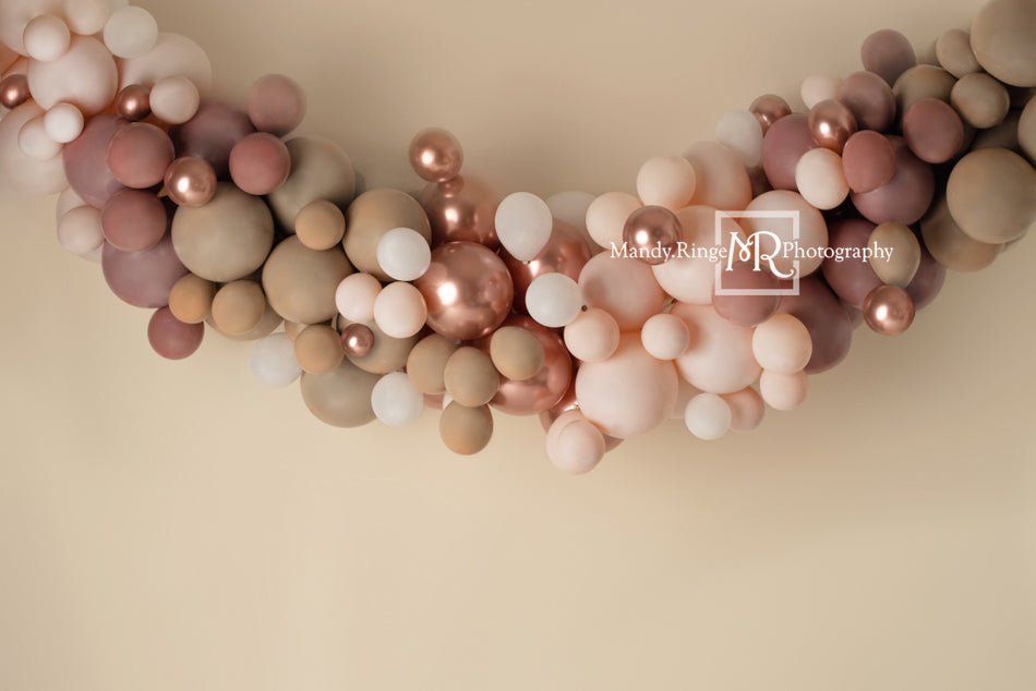 Kate Toile de fond Boho Ballon Swag Matte Pink Conçu par Mandy Ringe Photographie