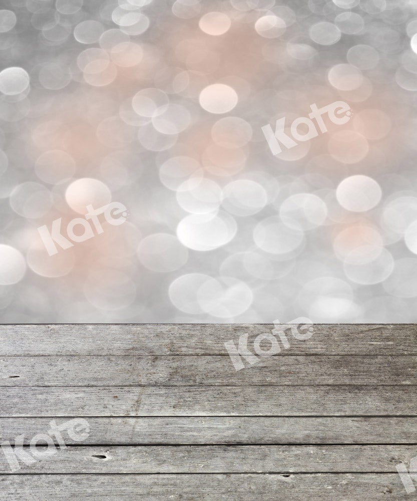 Kate Bokeh toile de fond gris bois épissage conçu par chaîne photographie - Kate Backdrop FR