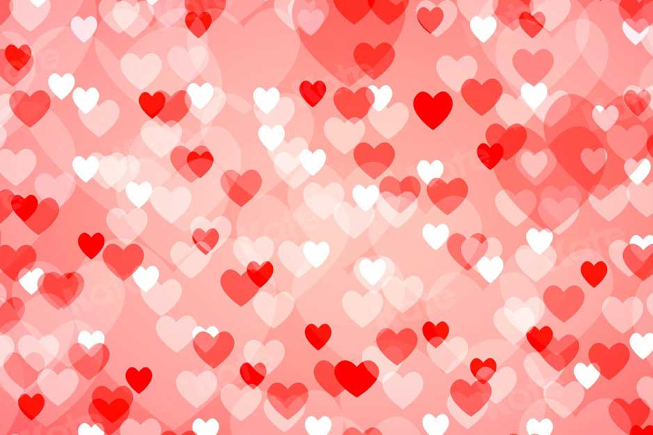 Kate Bokeh Saint-Valentin Coeur Rose Toile de fond pour la photographie - Kate Backdrop FR