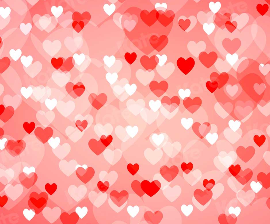 Kate Bokeh Saint-Valentin Coeur Rose Toile de fond pour la photographie - Kate Backdrop FR