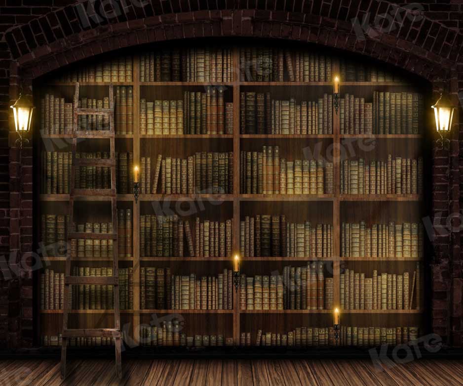 Kate Rétro Étagère à livres Sombre Toile de fond pour la photographie - Kate Backdrop FR