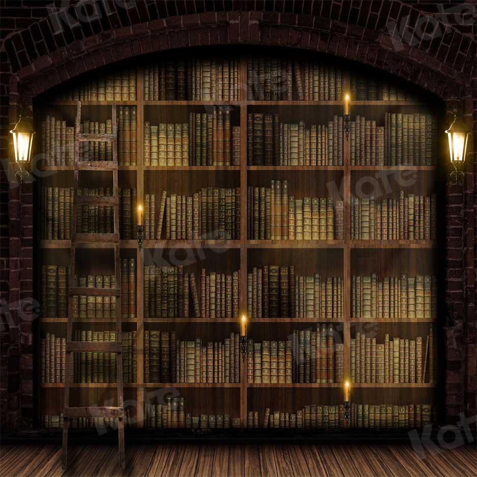 Kate Rétro Étagère à livres Sombre Toile de fond pour la photographie - Kate Backdrop FR