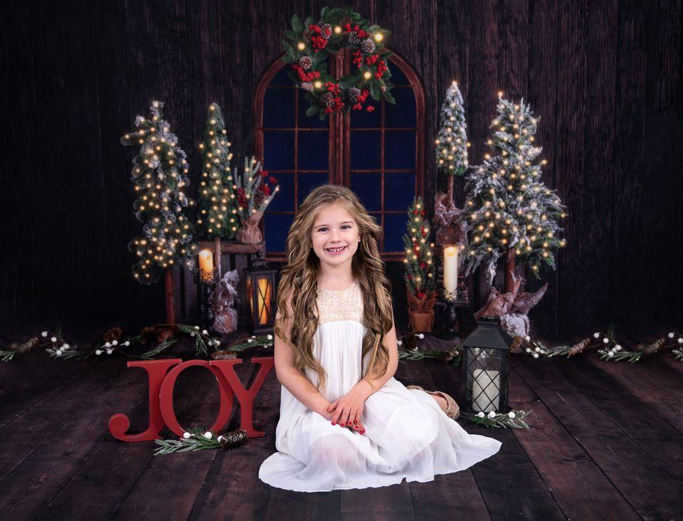 Kate Toile de fond en bois brun noir conçue par Rose Abbas - Kate Backdrop FR