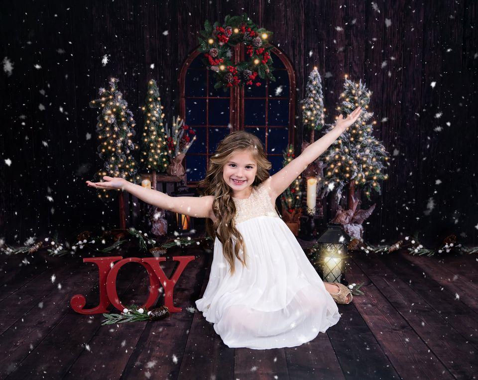 Kate Noël Fenêtre Arbres Mur en bois Toile de fond pour la photographie - Kate Backdrop FR