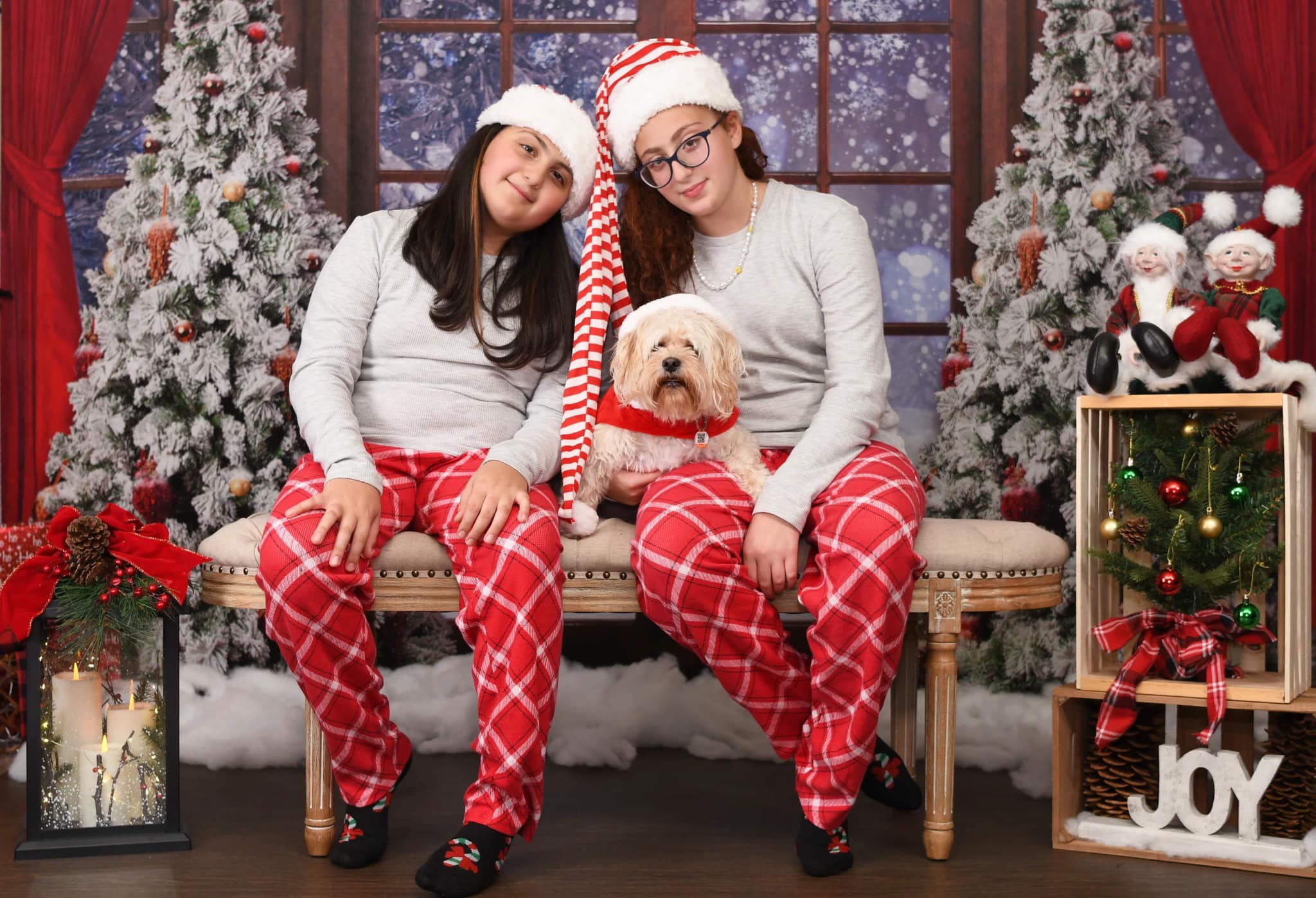 Kate Fenêtre Noël Hiver Neige Toile de fond conçue par Chain Photographie - Kate Backdrop FR