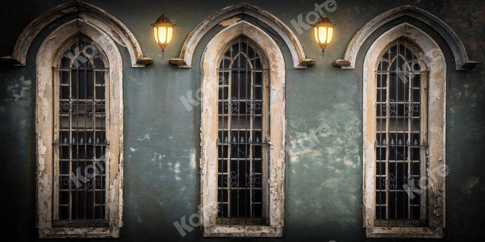 Kate Fenêtres Église Nuit Toile de fond conçue par Chain Photographie