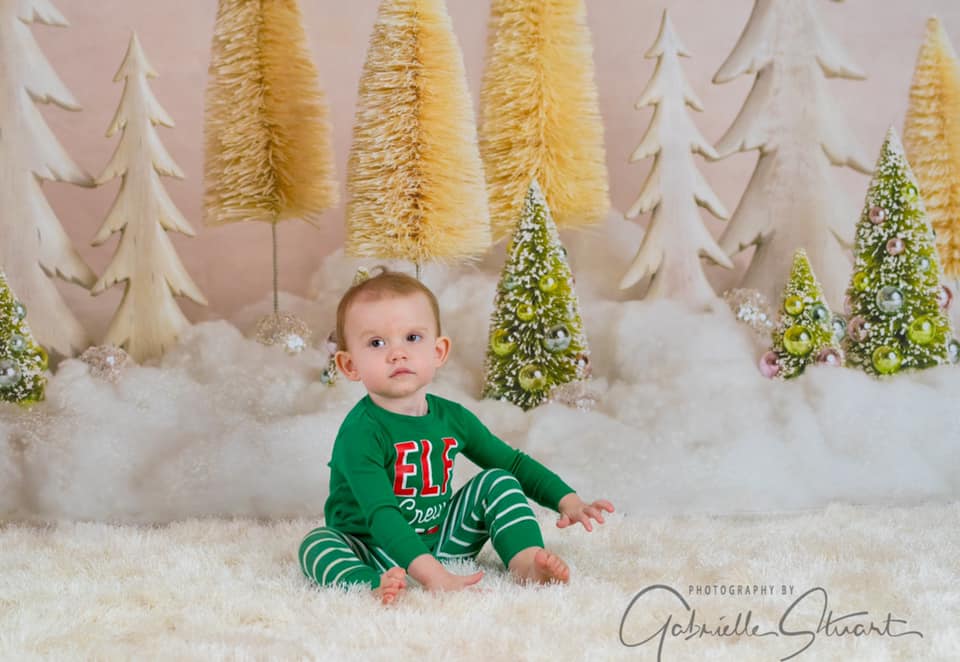 Kate Arbres de Noël Élégant Paillettes Toile de fond conçue par Mandy Ringe Photography - Kate Backdrop FR
