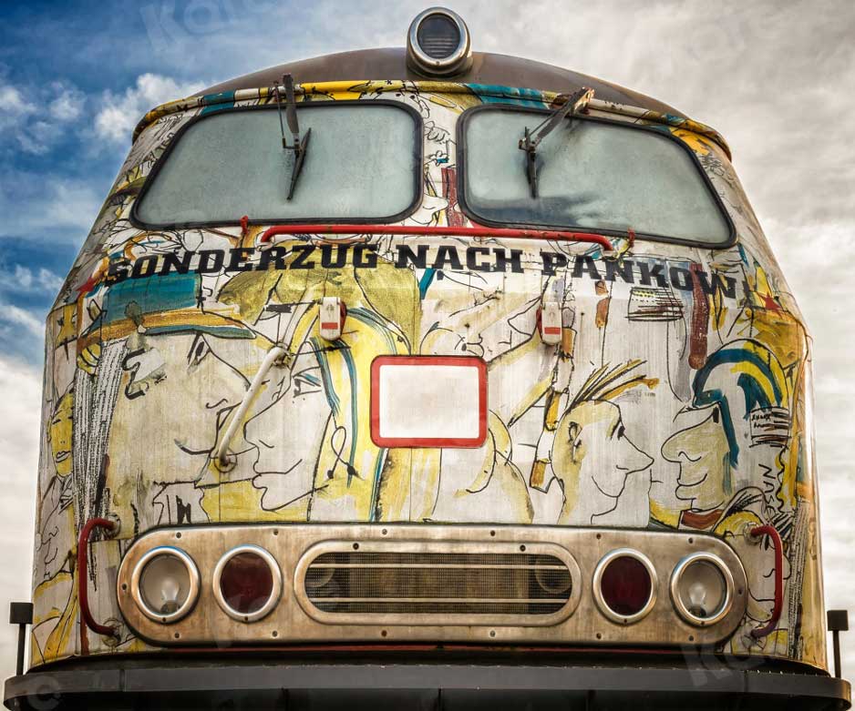 Kate toile de fond de train graffiti pour la photographie - Kate Backdrop FR