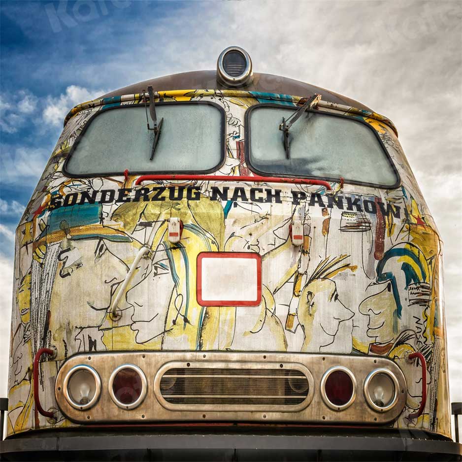 Kate toile de fond de train graffiti pour la photographie - Kate Backdrop FR