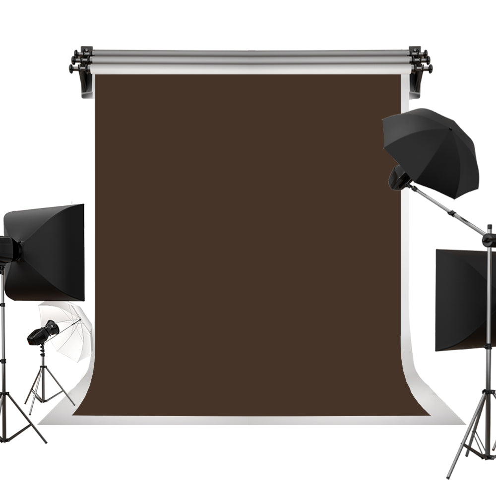 Kate Couleur unie Marron foncé de fond Photographie de portrait - Kate Backdrop FR