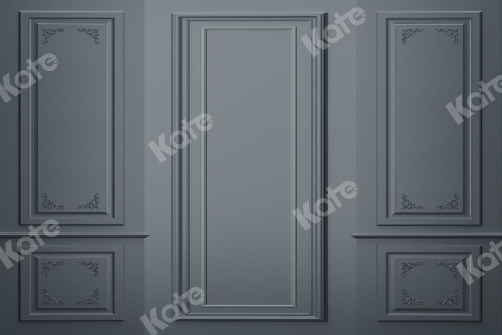 Kate Mur Intérieur Gris Rétro Toile de fond conçue par Chain Photographie - Kate Backdrop FR