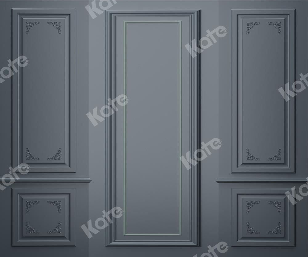 Kate Mur Intérieur Gris Rétro Toile de fond conçue par Chain Photographie - Kate Backdrop FR