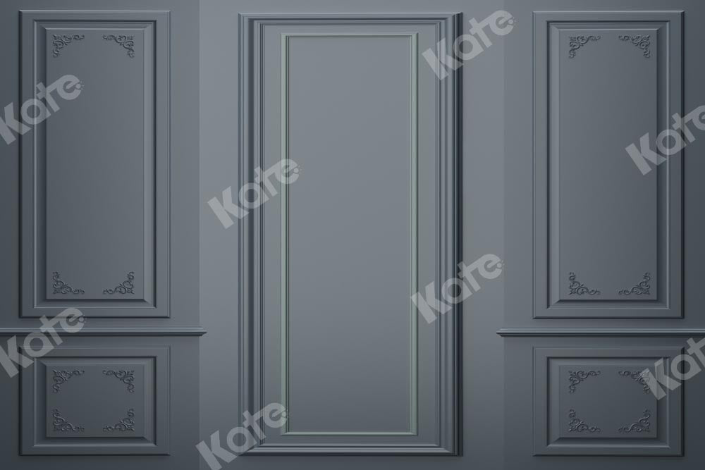 Kate Mur Intérieur Gris Rétro Toile de fond conçue par Chain Photographie - Kate Backdrop FR