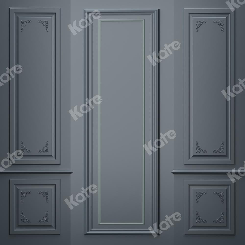 Kate Mur Intérieur Gris Rétro Toile de fond conçue par Chain Photographie - Kate Backdrop FR