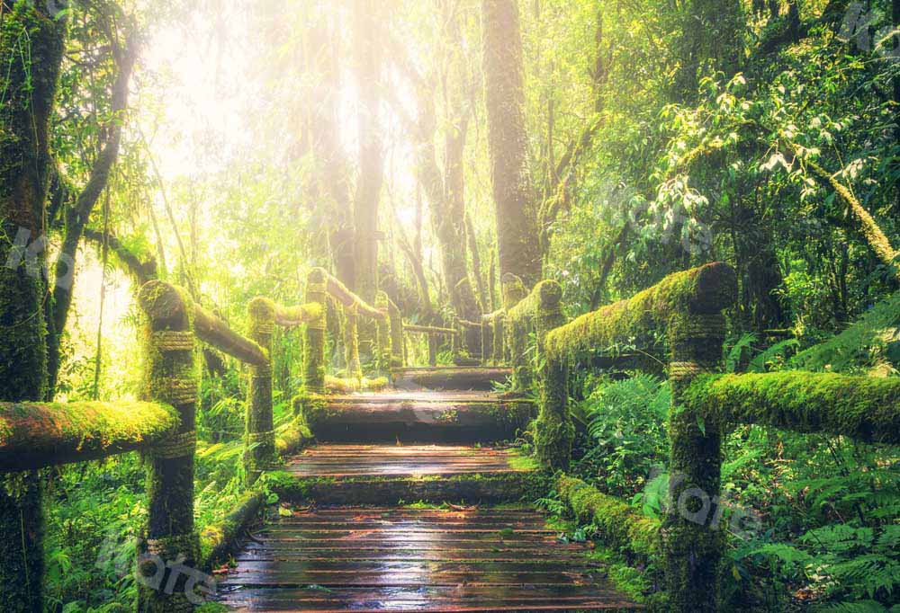 Kate Plantes Vert Jungle Toile de fond conçue par Chain Photographie - Kate Backdrop FR