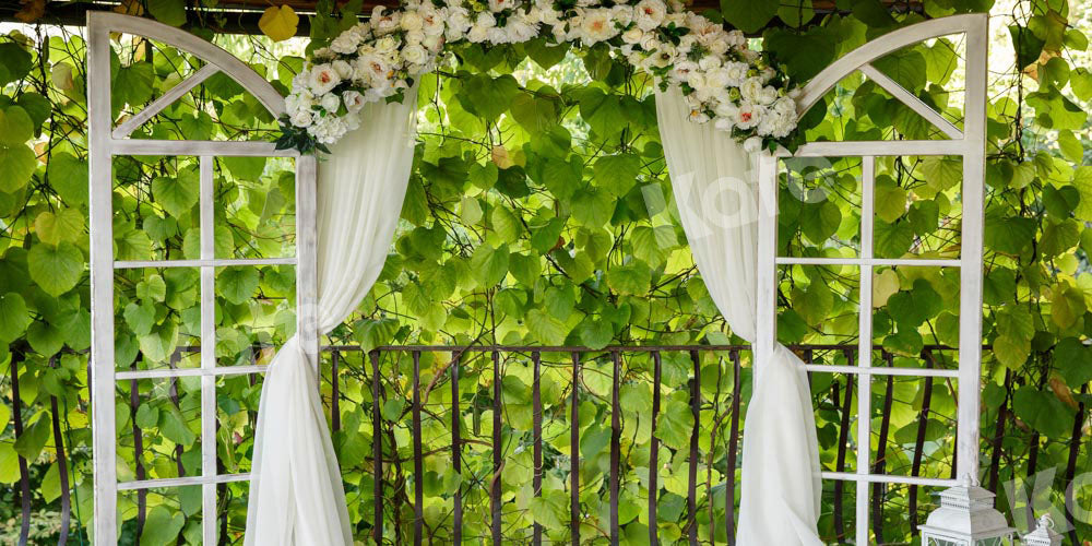 Kate Jardin Printemps Feuilles Vert Toile de fond conçue par Emetselch - Kate Backdrop FR